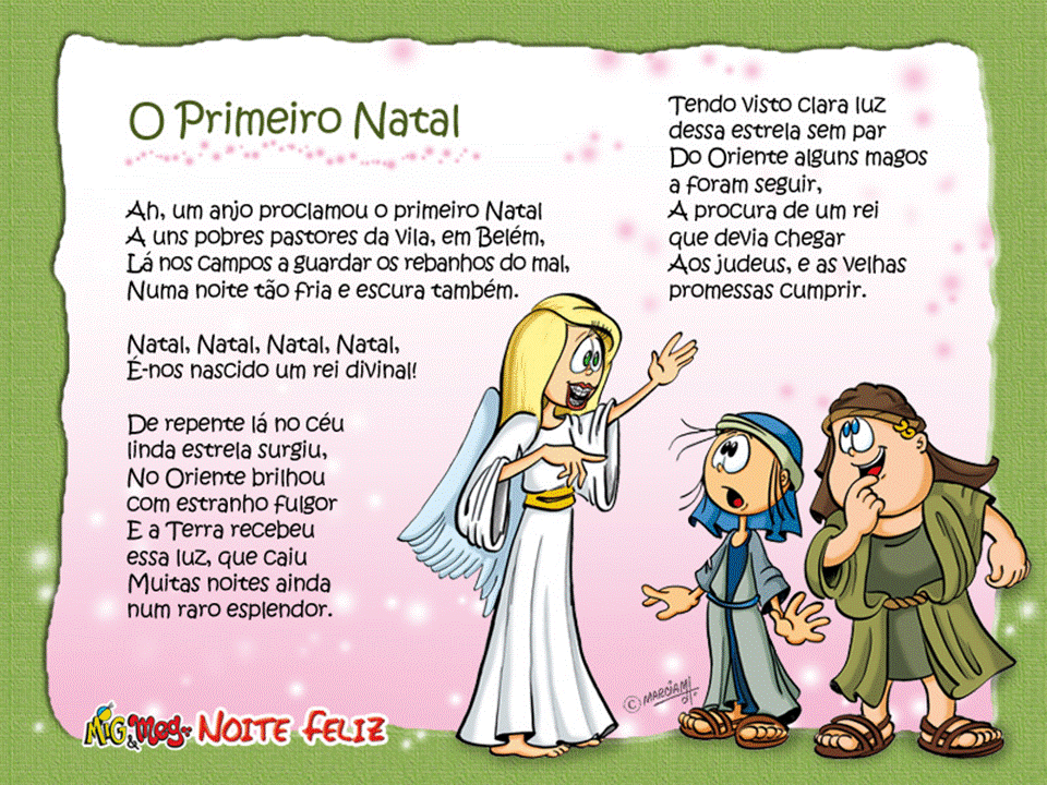 Cantata De Natal Infantil Mig E Meg Criancas Fmj Noite Feliz Mig E Meg