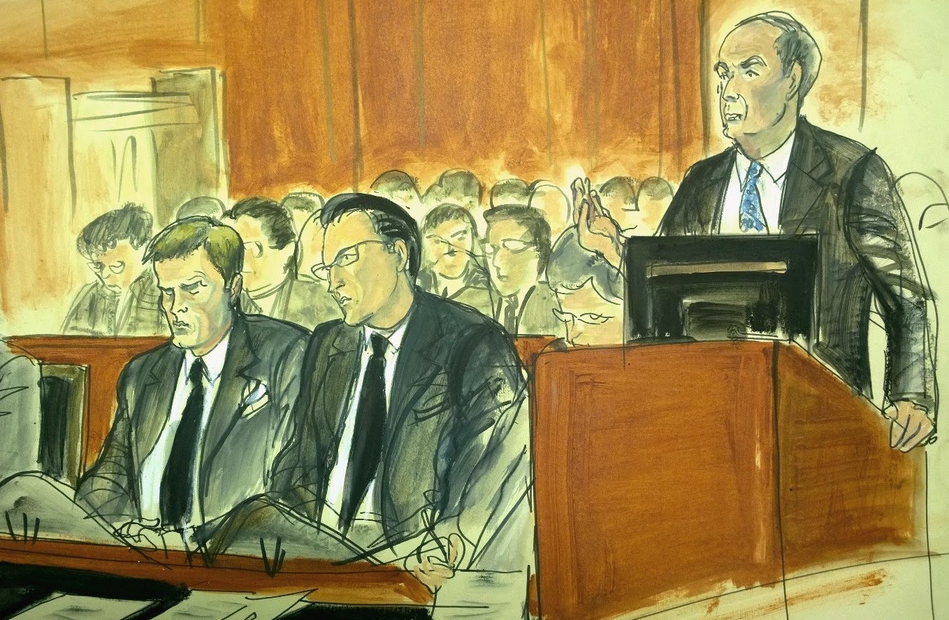 ILLUSTRATED COURTROOM TOM BRADY IN COURT NFL Deflategate