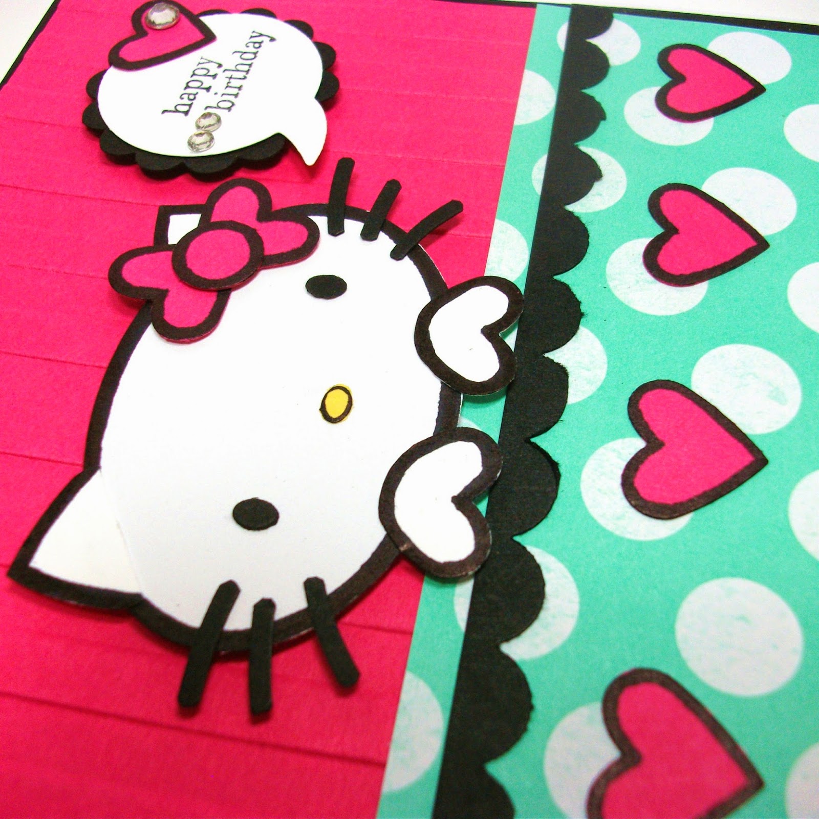 Two Happy Stampers Hello Kitty Punch Art