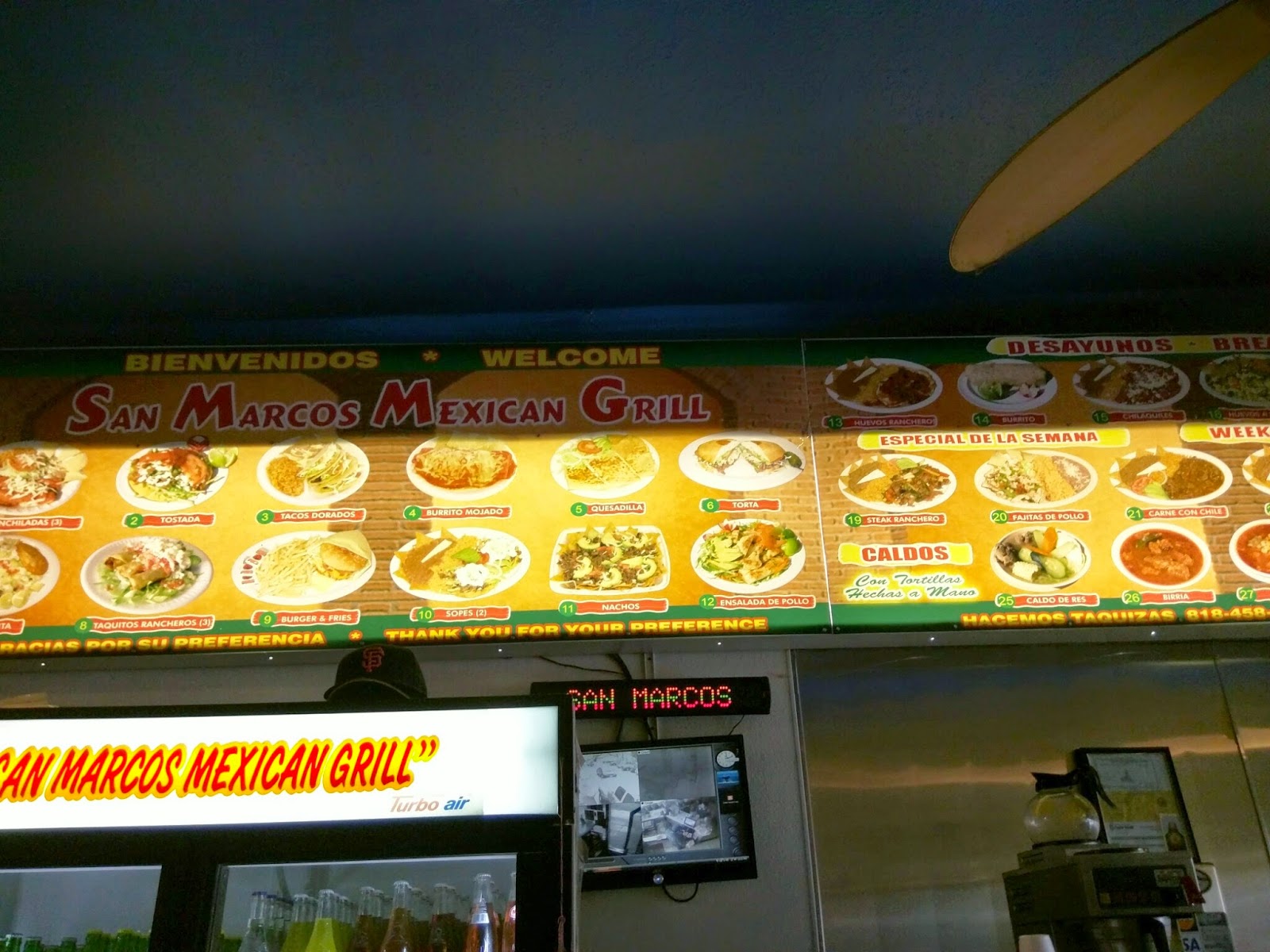 Order of the Taco San Marcos Mexican Grill, Sherman Oaks, CA