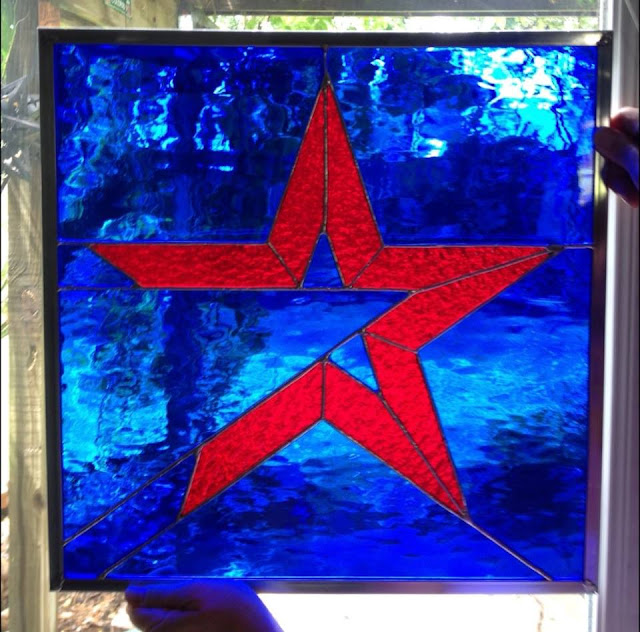 Houston Astros in stained glass Bay Area Houston