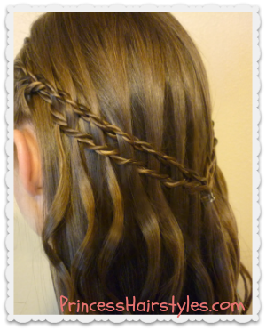 Waterfall Braid Scissor Twist Technique Hairstyles For Girls