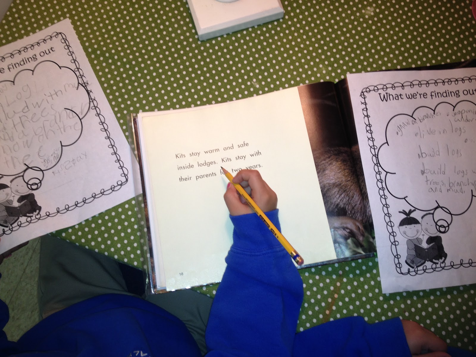 Info. Text acrostic poems went well and the finale of math journals