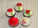 Cupcakes de flores