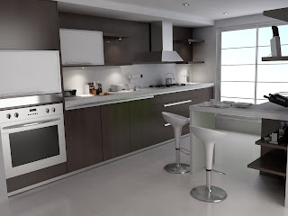 Kitchen with Modern Furniture