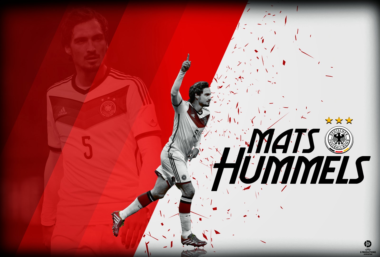 8 Productions Mats Hummels Germany new jersey 2013/14