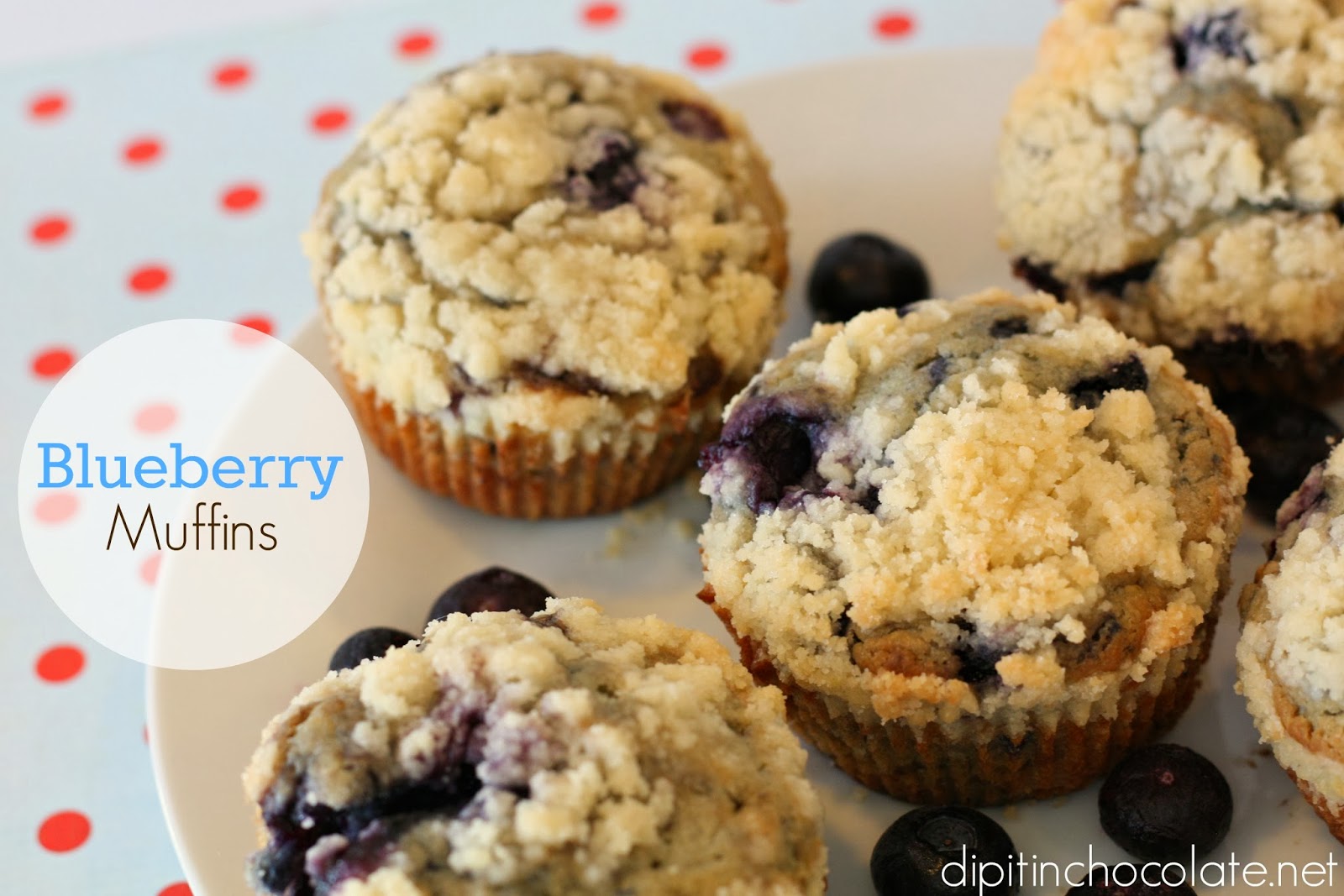 Blueberry Pie Muffins Dip it in Chocolate