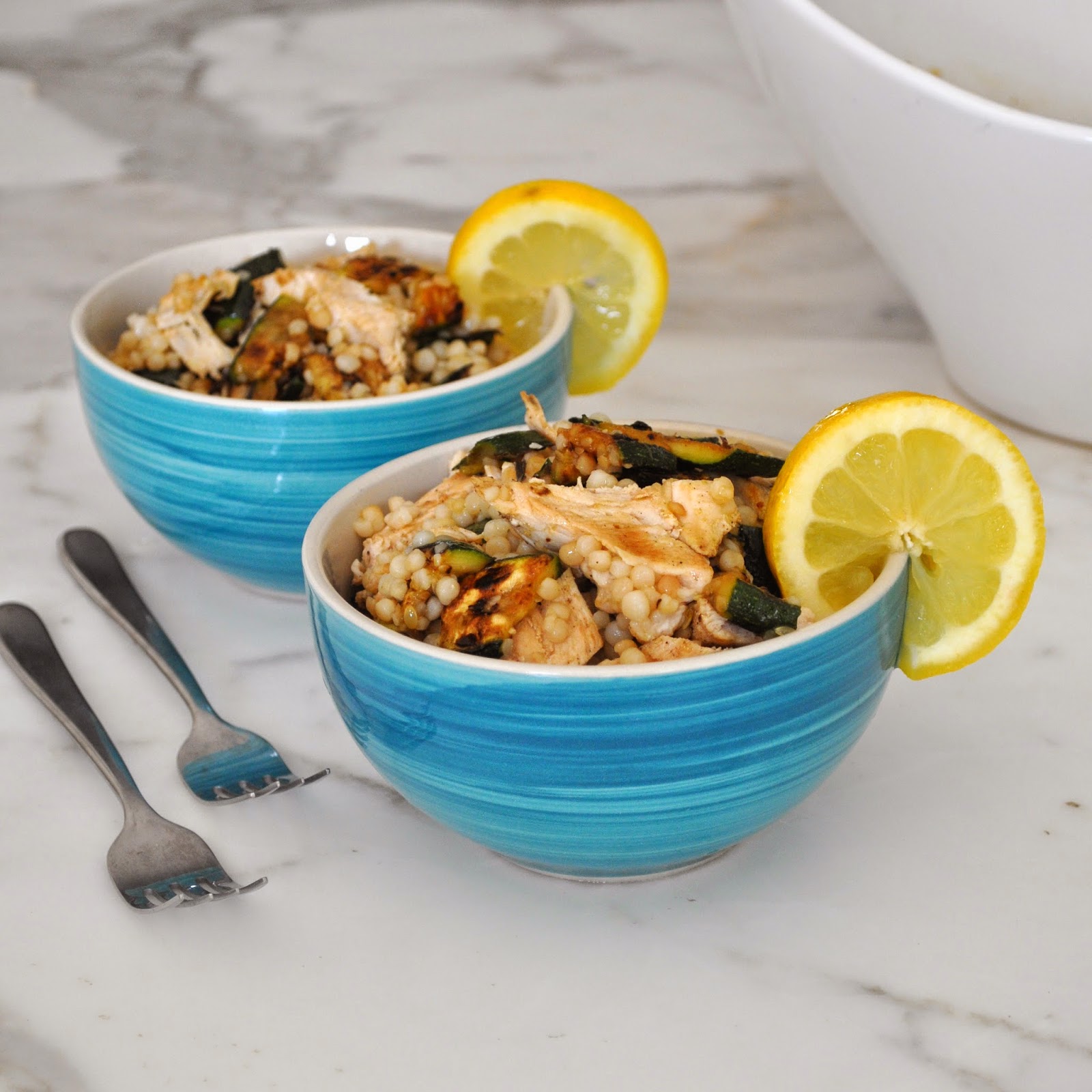 Cooking with Manuela Grilled Chicken and Zucchini Couscous Salad