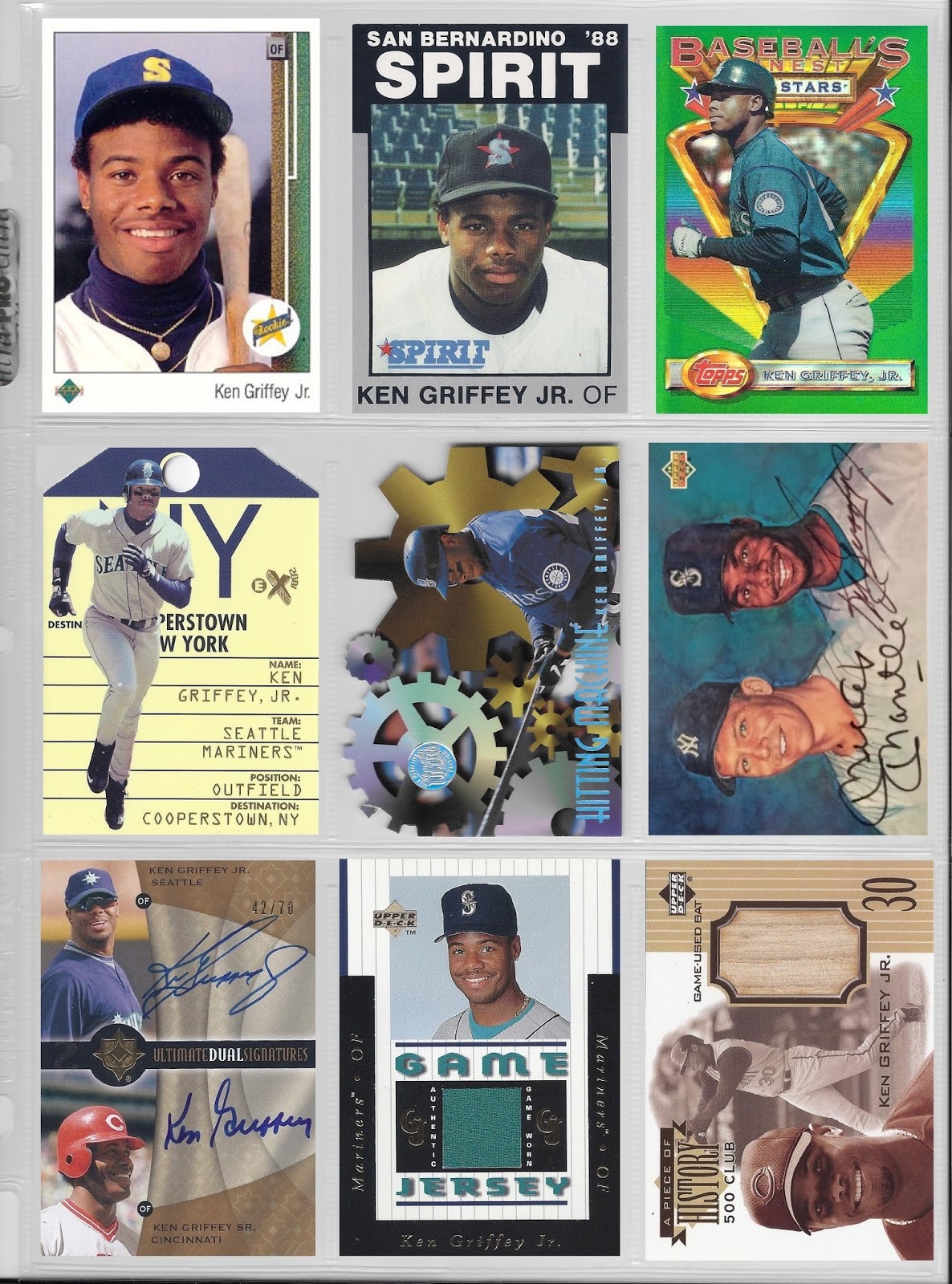 The Junior Junkie: the Baseball Cards of Ken Griffey, Jr. and
