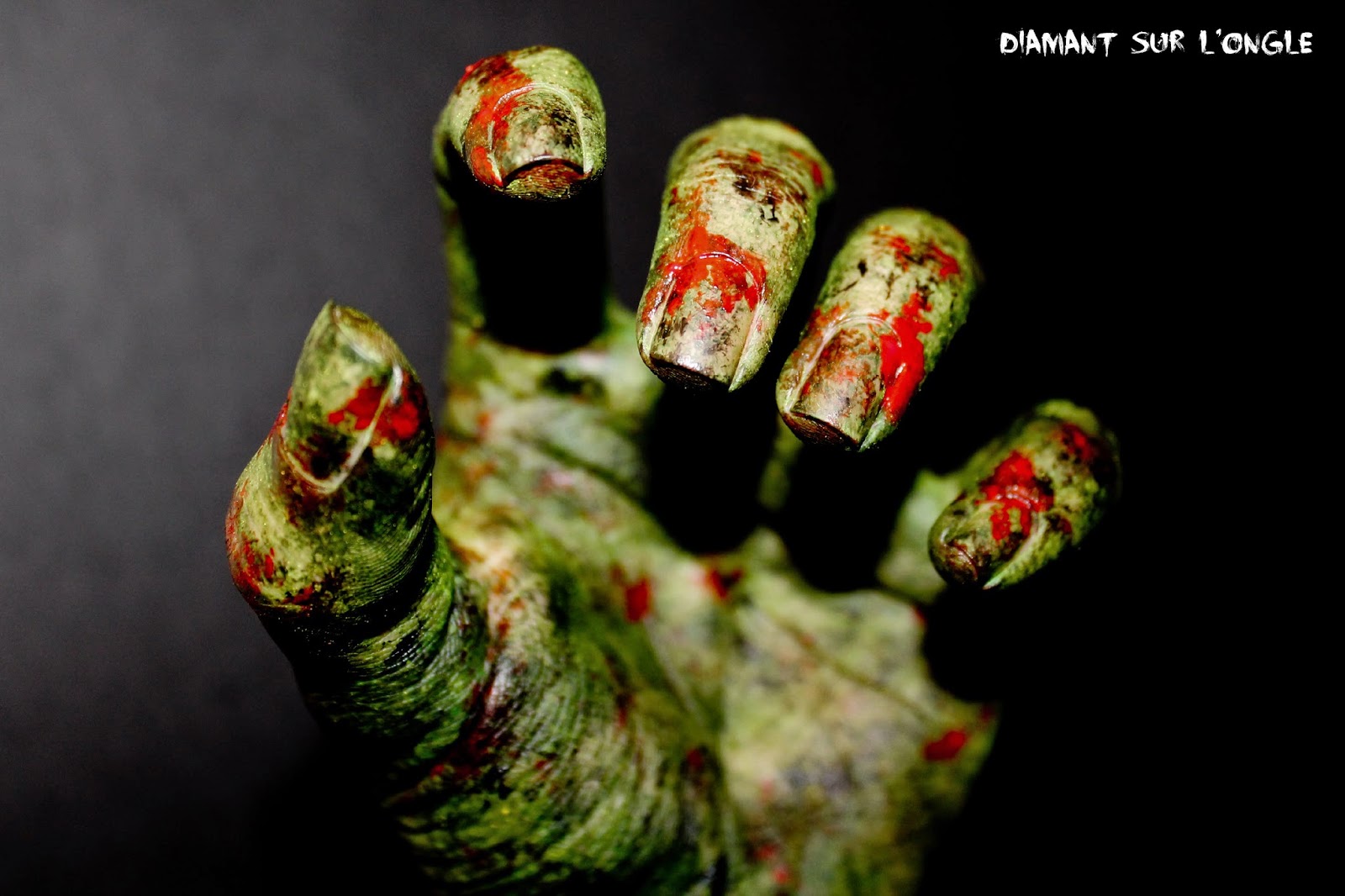 Halloween Zombie Nail Art