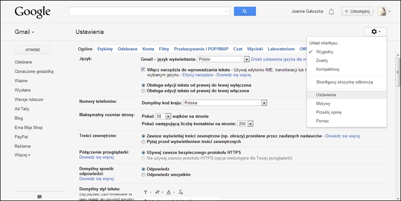 Ema Mija: Automatyczna stopka w Gmail - jak ustawić i co w niej802 Ema Mija: Automatyczna stopka w Gmail - jak ustawić i co w niej802