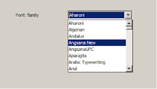 Nama Font dalam Java