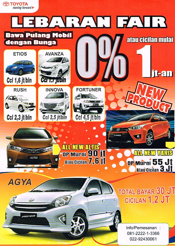 Paket Kredit Mobil Toyota Lebaran Fair 2014 Dealer Toyota Info Harga Promo Dan Kredit Toyota