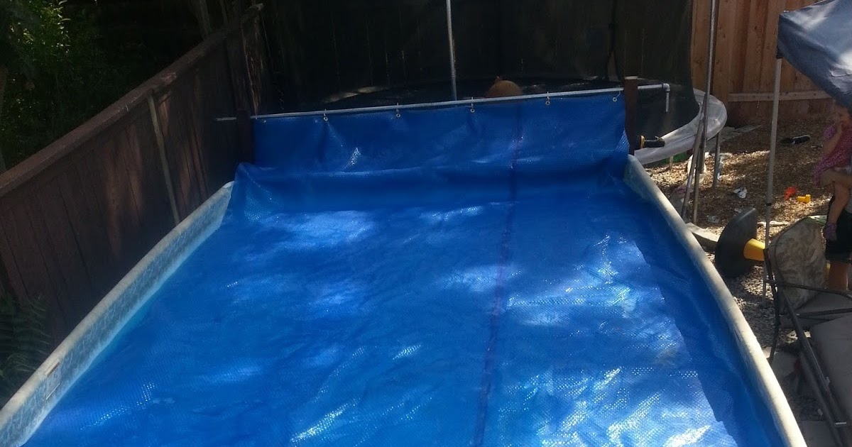 solar ground above diy reel pool