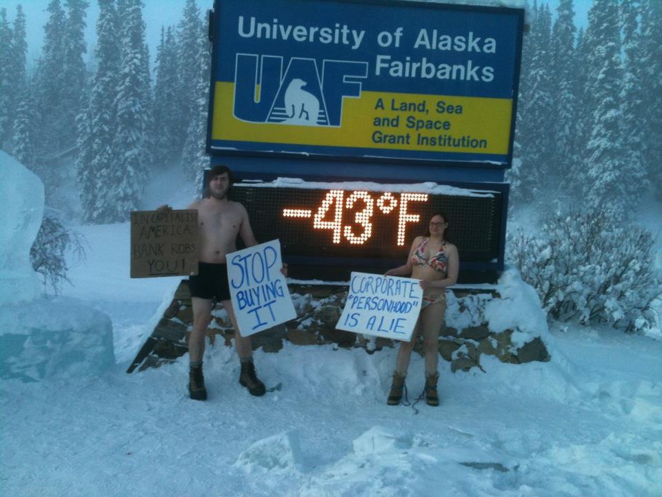 Alaska Pride Occupy Fairbanks Maintains Outdoor Vigil At Veteran's