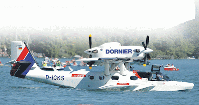 Pesawat Amphibi Dornier Jerman. Pesawat tersebut kini dikembangkan PT Dirgantara Indonesia (DI) dibawah lisensi Dornier Seawings, Jerman.