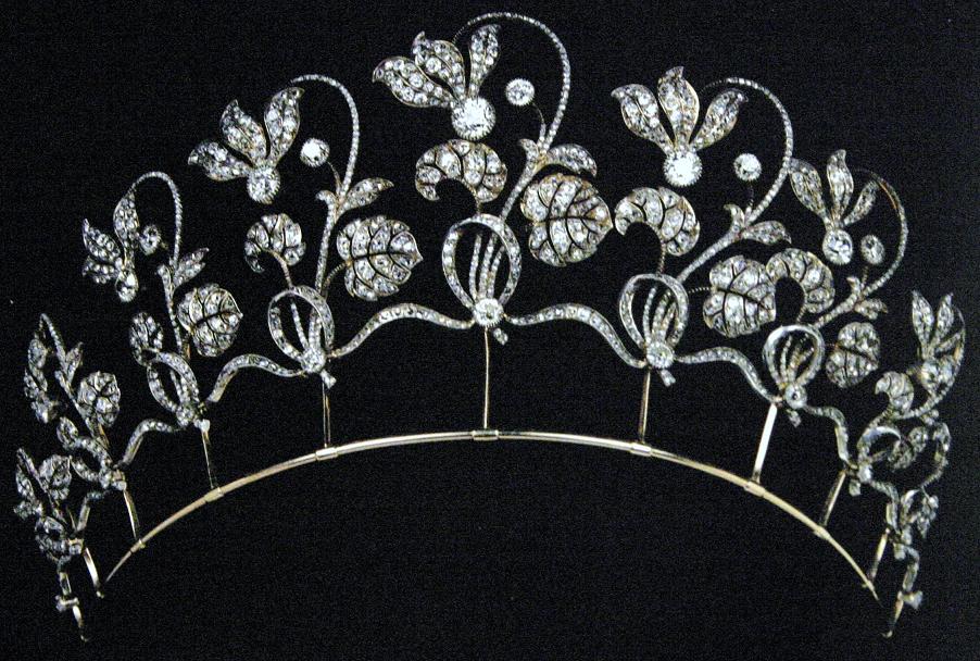 تيجان ملكية  امبراطورية فاخرة Duke+duchess+westminster+faberge+tiara+diamond+floral+crown+diadem+russian