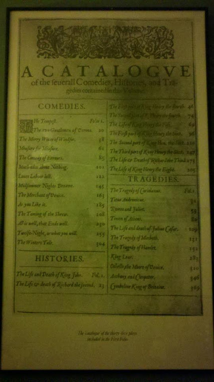 First Folio Contents Poster