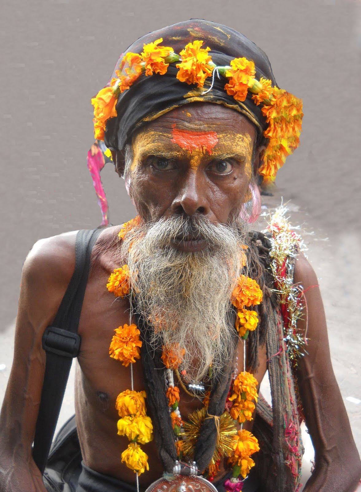 Un Sadhu, o uomo santo, nel Rajasthan (India).