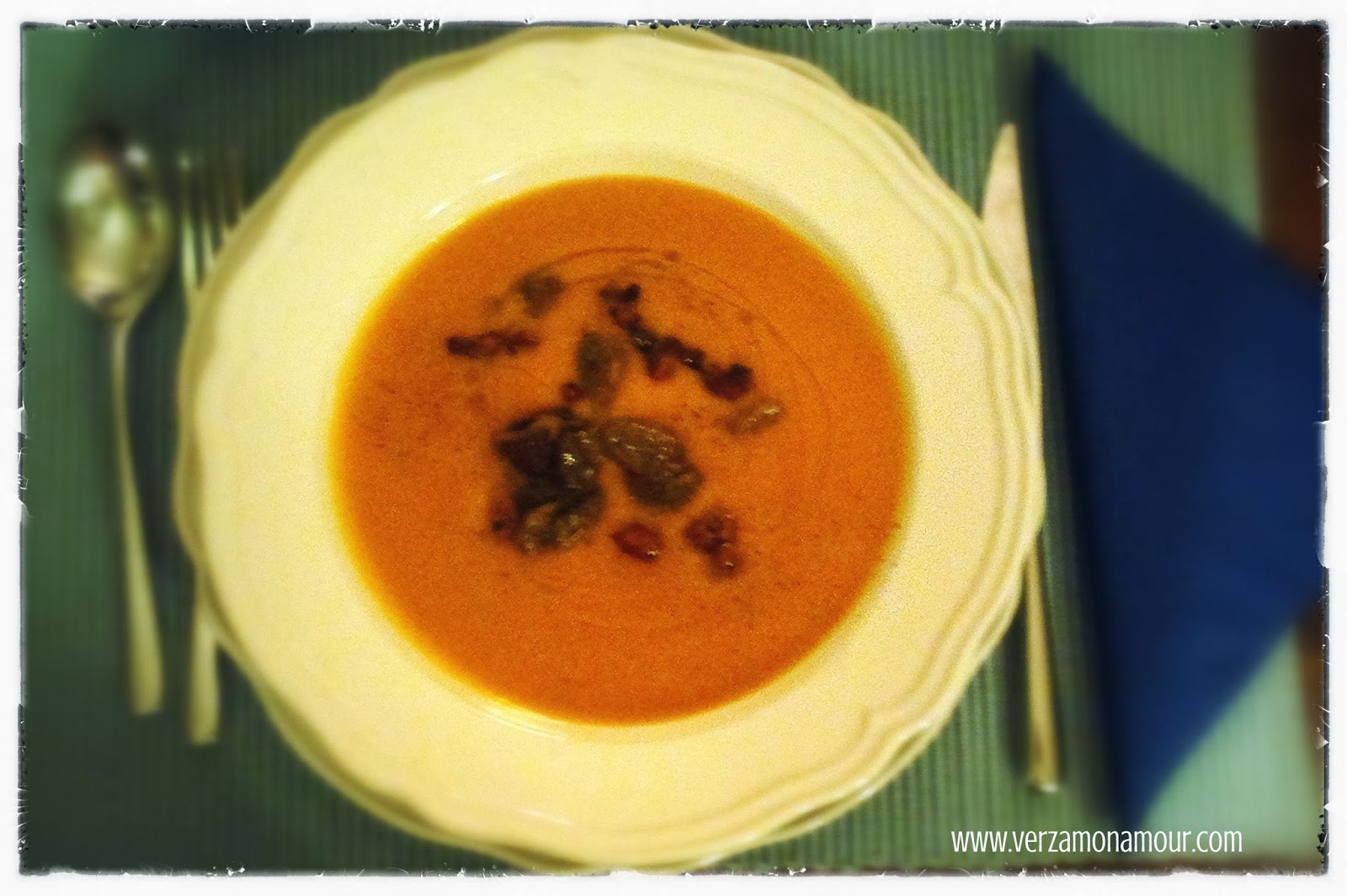 Crema di zucca con porcini e pancetta Ricette di cucina Le ricette