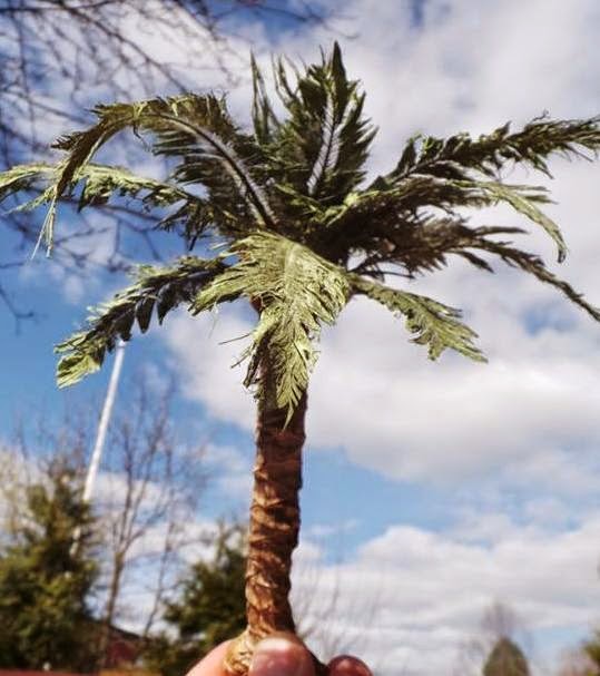 Scale models and dioramas Making palm tree leaves