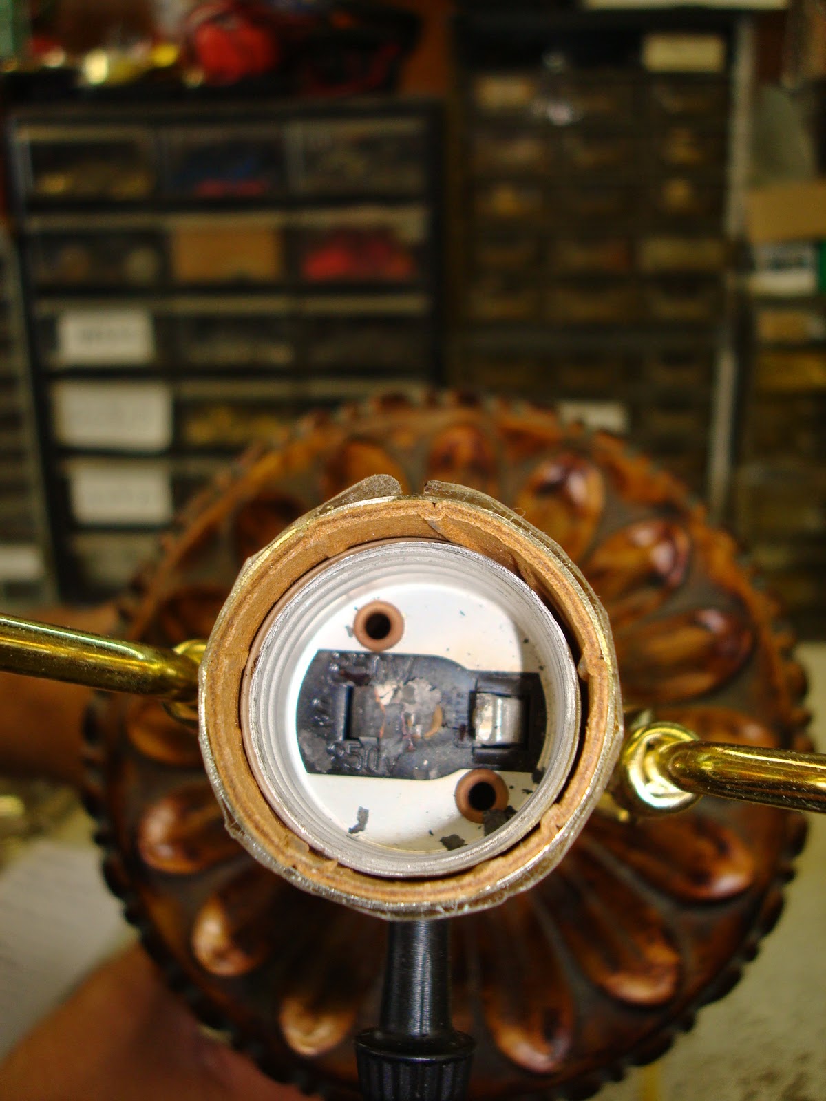 Lamp Parts and Repair Lamp Doctor Large Bronze Table Lamp Flickers