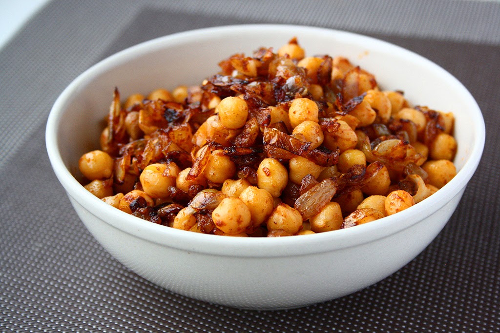 collecting memories PanFried Chickpeas with Caramelized Onions