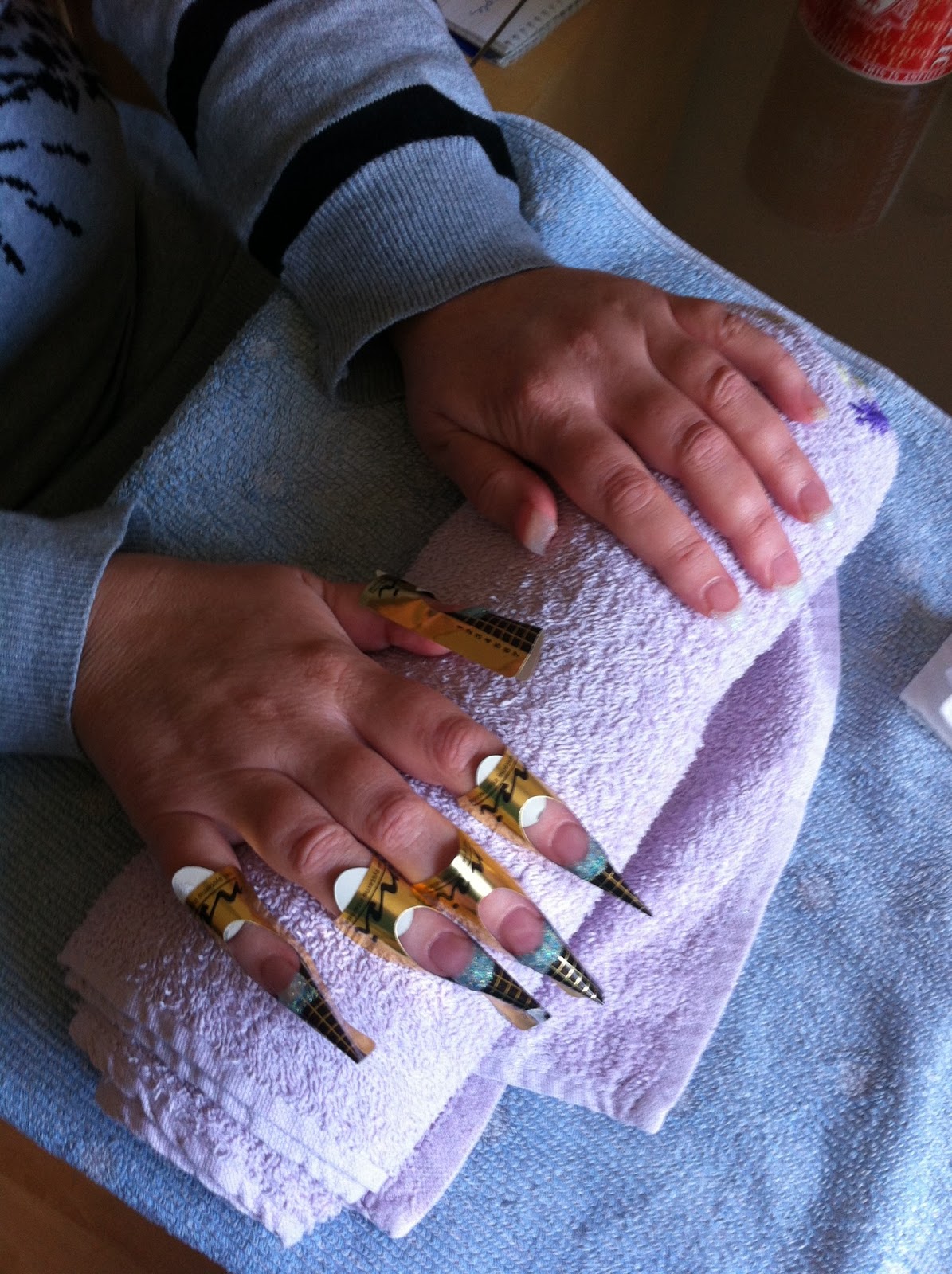 Carolyn's Nail Therapies GILL'S NSI ACRYLIC SCULPTURED NAILS WITH