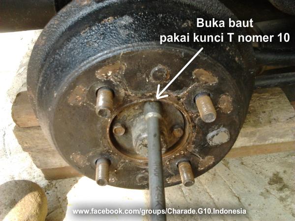 Daihatsu Charade G10 Indonesia Cara Ganti Kanvas Rem Belakang