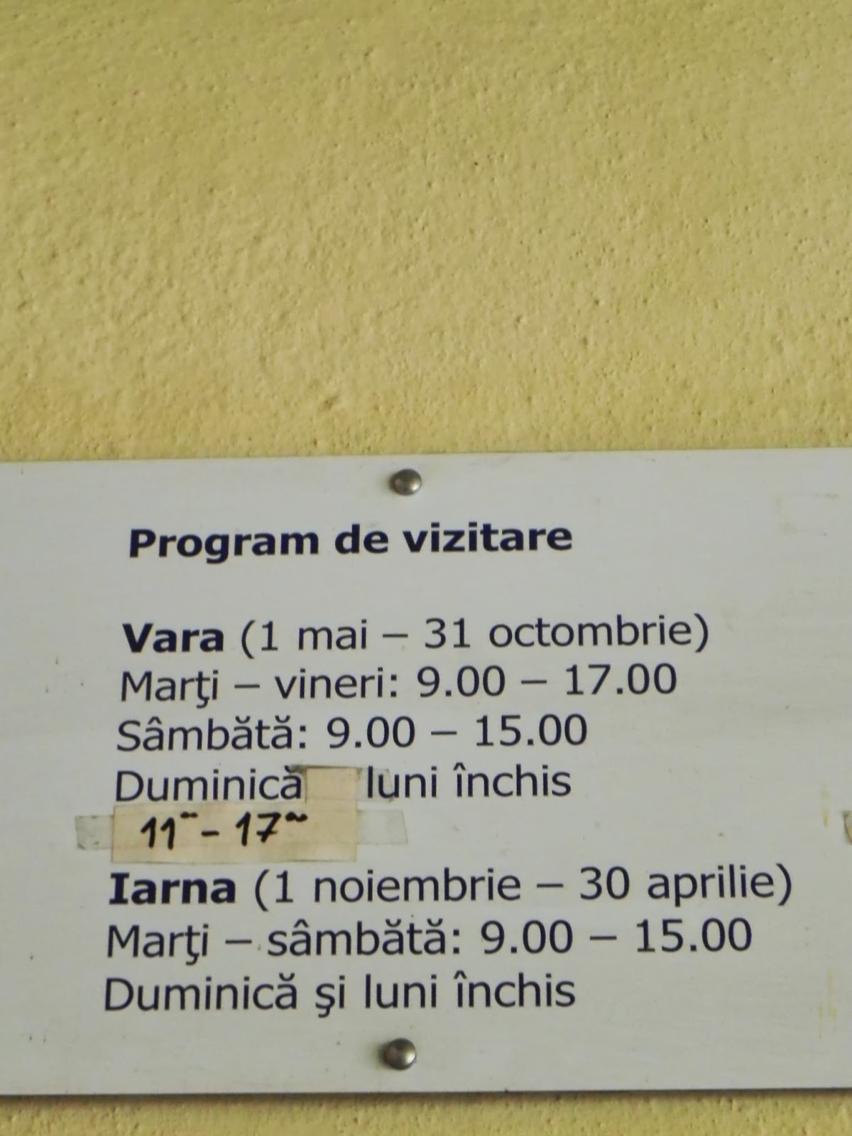 Programul de vizitare al cetatii Prejmer Programul de vizitare al cetatii Prejmer