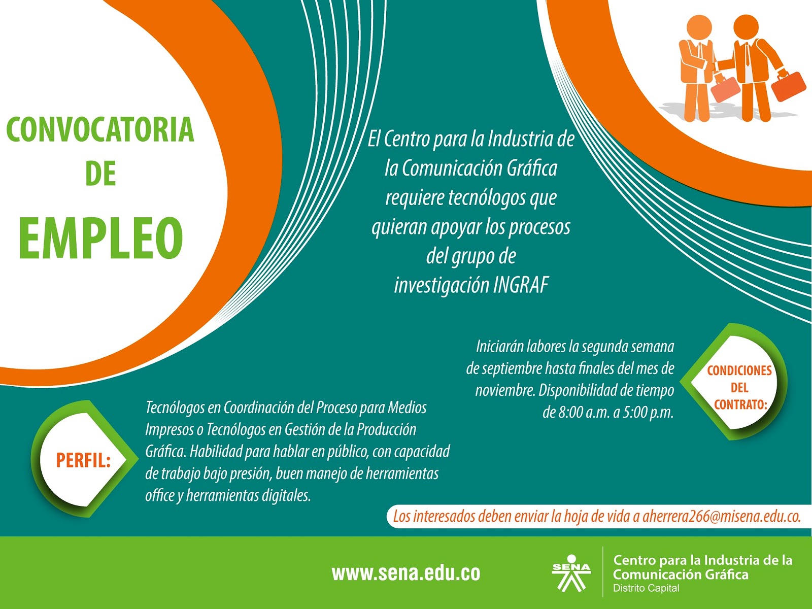Centro para la Industria de la Comunicación Gráfica Convocatoria de empleo