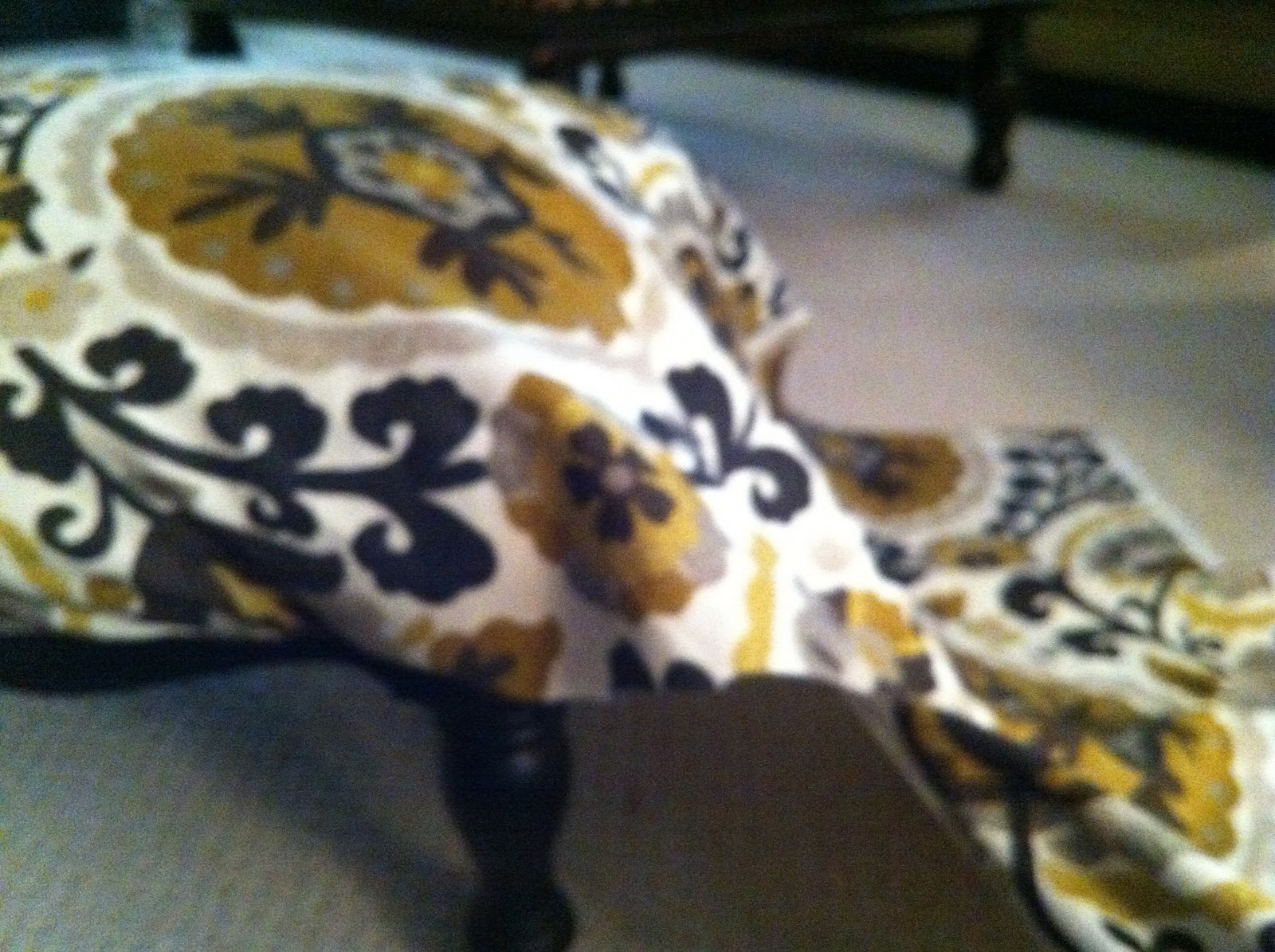 expressive style DIY Recovering a footstool or ottoman