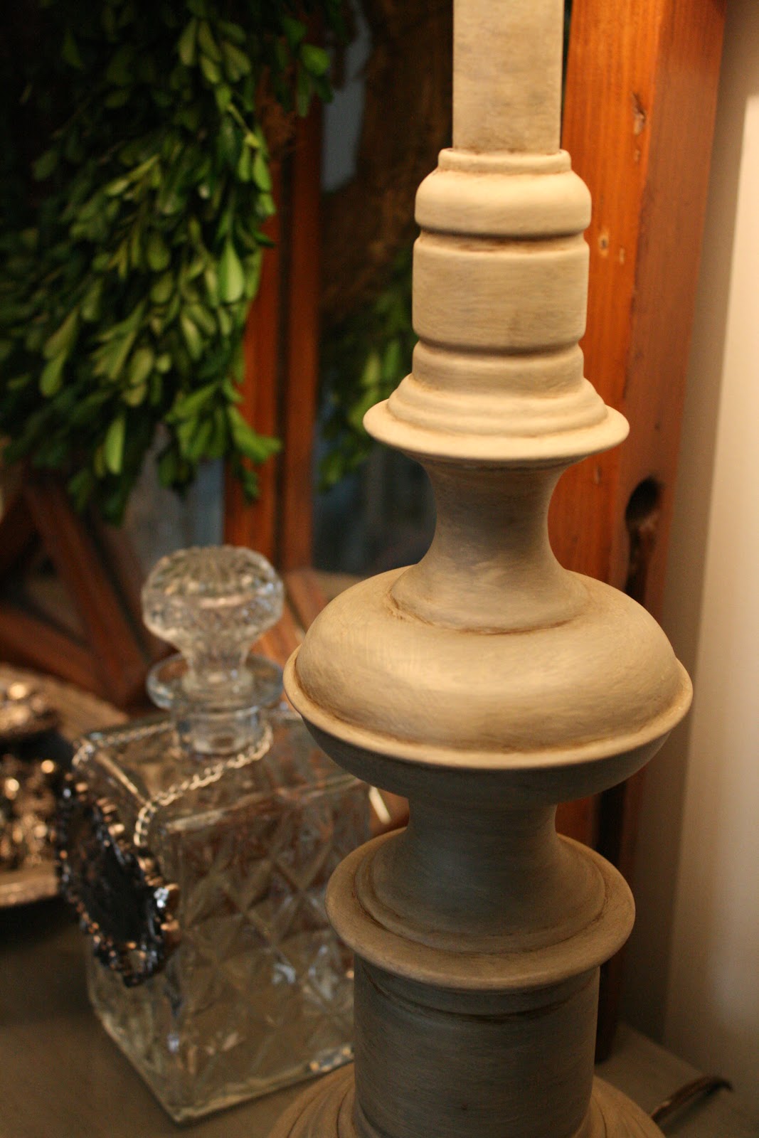 Reloved Rubbish Chalk Paint on Brass Lamps