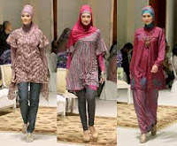 Gaun Batik Muslimah Modern
