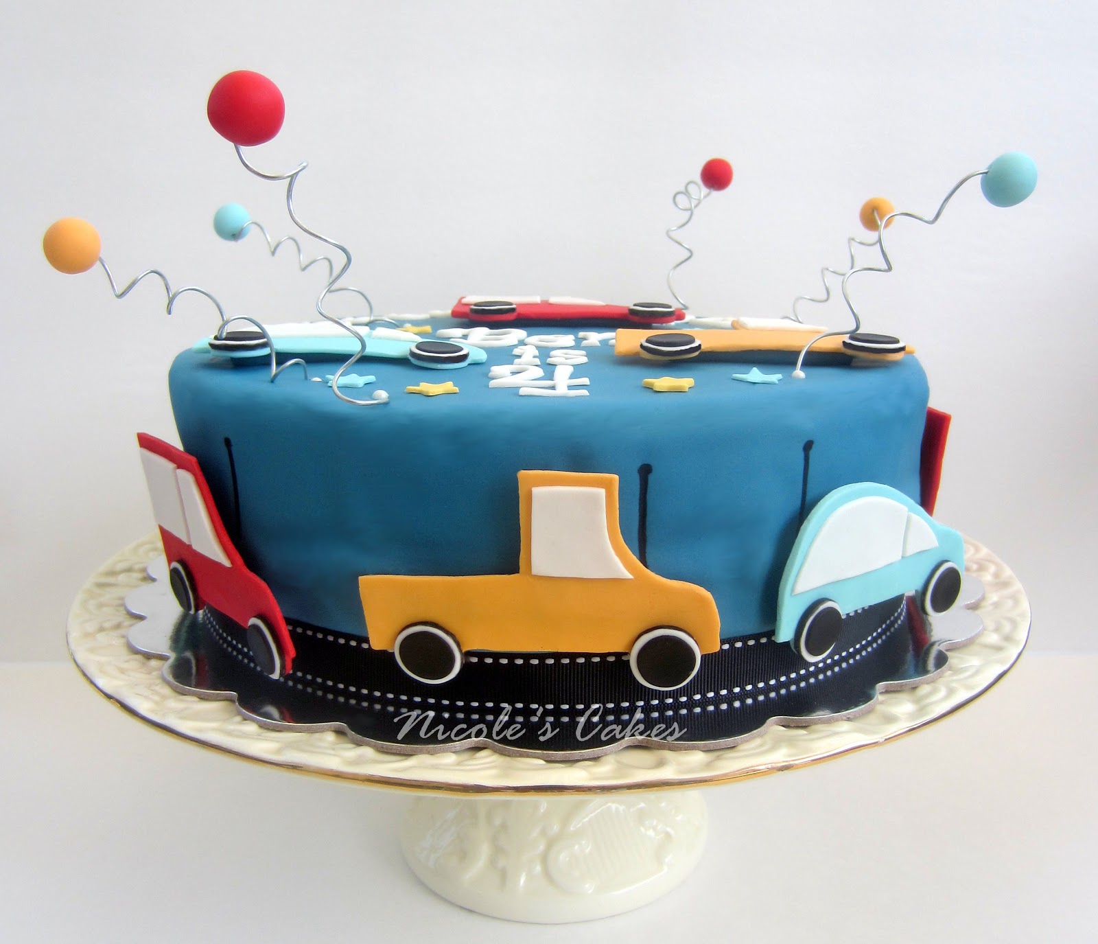 Confections, Cakes & Creations!: Car themed birthday cake