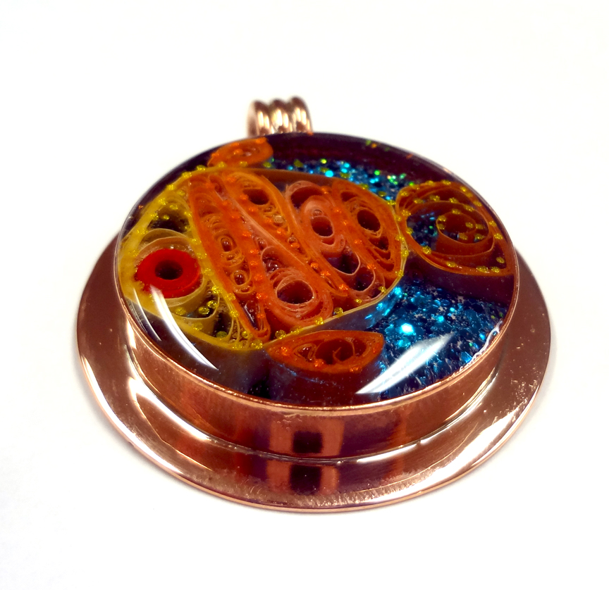 I LOVE RESIN Quilling Encased in Jewelry Resin
