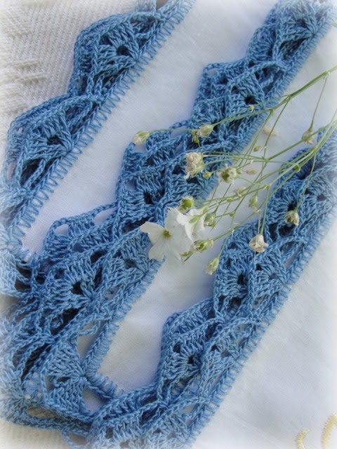 Lacy Crochet: Handkerchiefs with Crochet Lace Trim