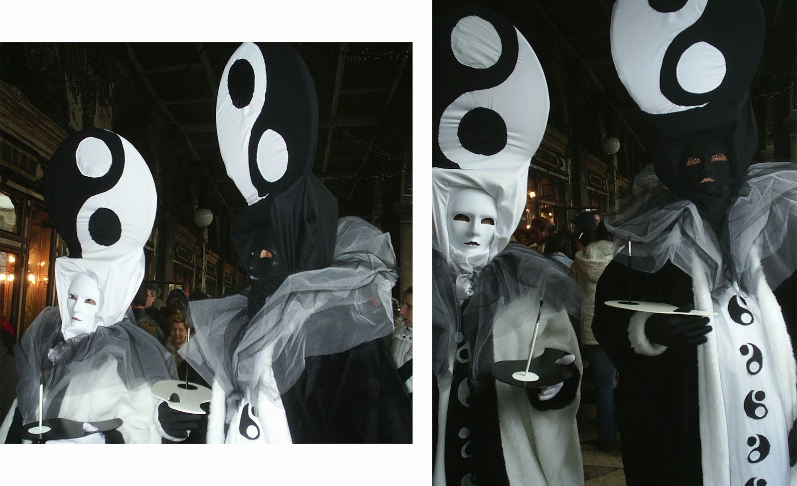 Disfraces en el Carnaval veneciano Yin Yang, Carnaval, Venecia, Italia