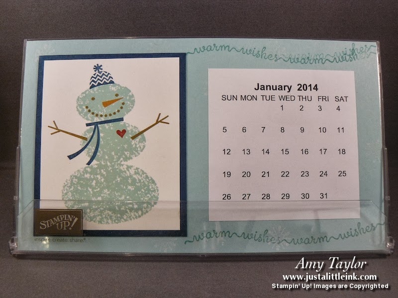 Just a Little Ink Desktop CalendarStamping Escape