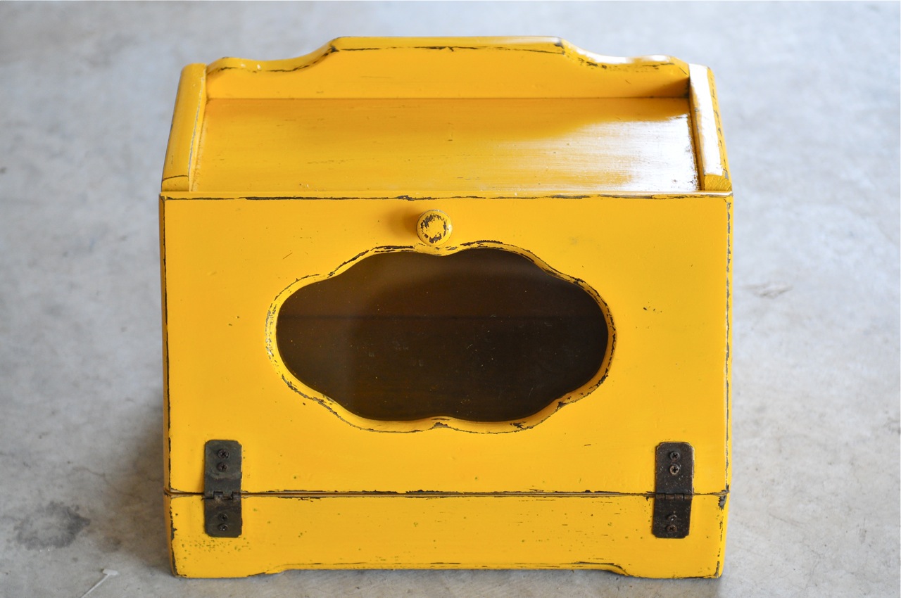 DIY Til We Die Bread Box in the bathroom!