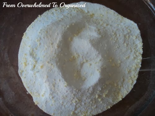 Close-up of diy laundry detergent.