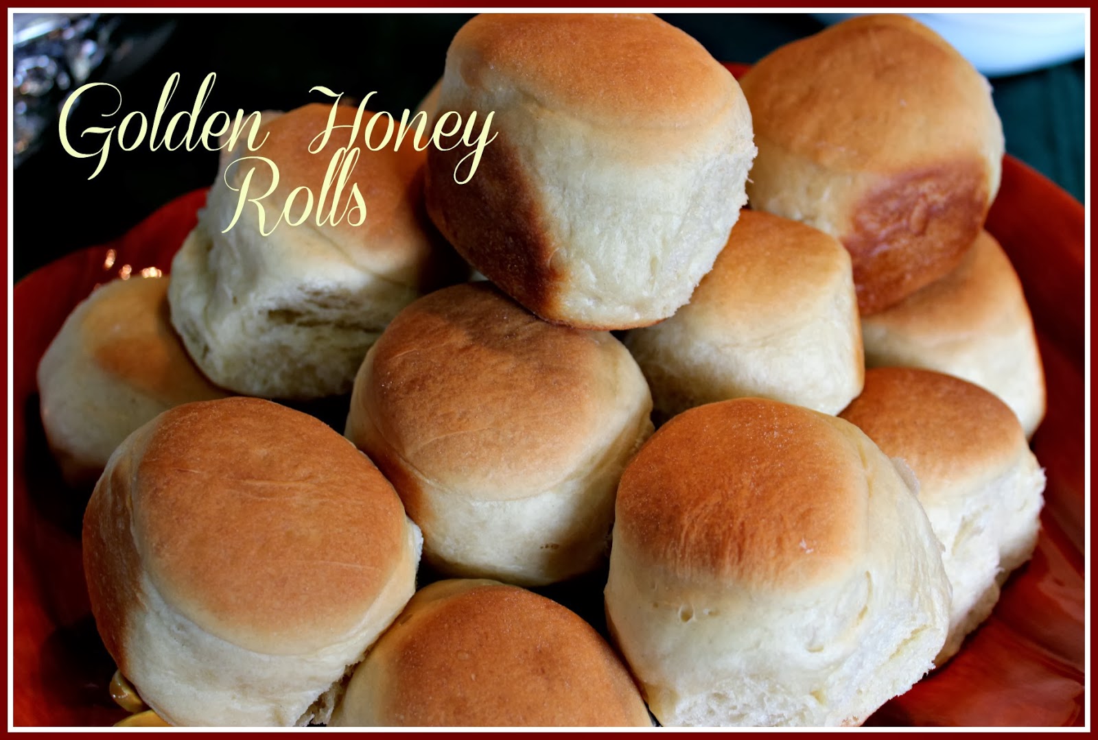 Sweet Tea and Cornbread Golden Honey Rolls!