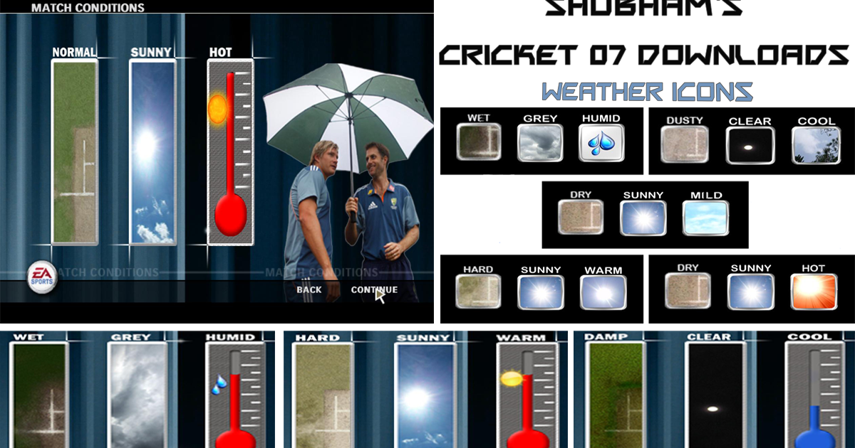 Cricket 07 Weather Icons Download Shubham's Stock™