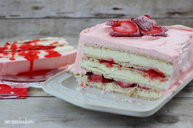 Everyone loved strawberries and lemon, so why not enjoy a strawberry lemon ice cream cake! The kids can make this for dessert.