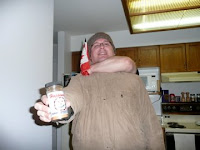 Drunk guy getting choked rear naked choke