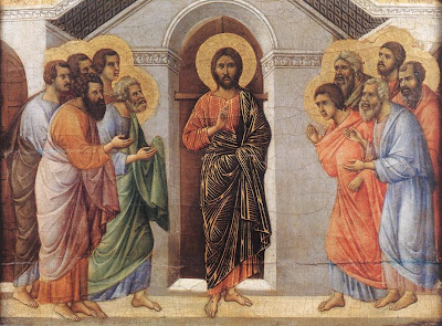 http://commons.wikimedia.org/wiki/File:Duccio_di_Buoninsegna_-_Appearance_Behind_Locked_Doors_-_WGA06734.jpg
