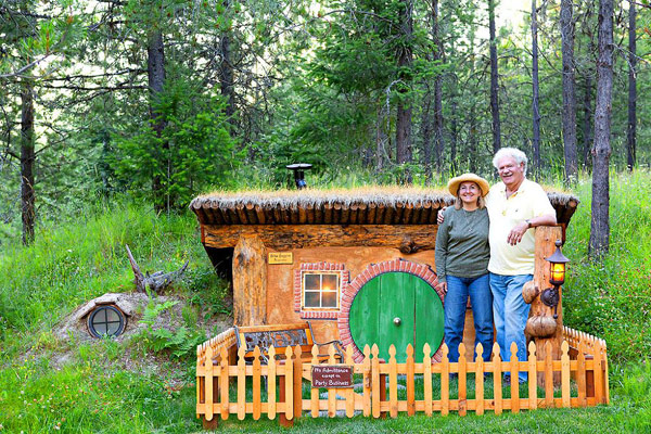 Bilbo Baggins House at the Hobbit Village in Montana