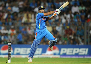 Dhoni Photos at 2011 World Cup Final, MS Dhoni World Cup Final Pics