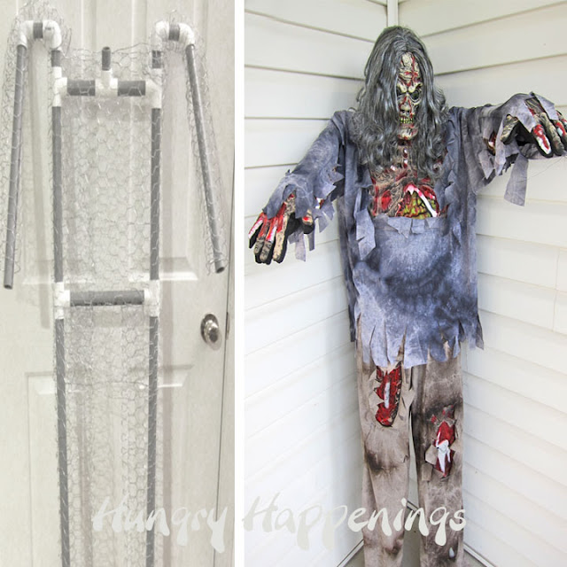 Build a Halloween prop using a costume and pvc plus a costume giveaway