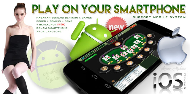 Bermain Judi Poker Online Meggunakan Handphone Android